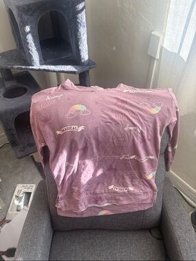 Kids Pink 'Magical' Pullover Sweatshirt